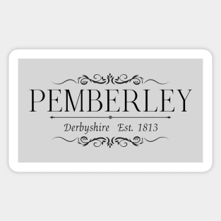 Pemberley Derbyshire Est 1813 Sticker